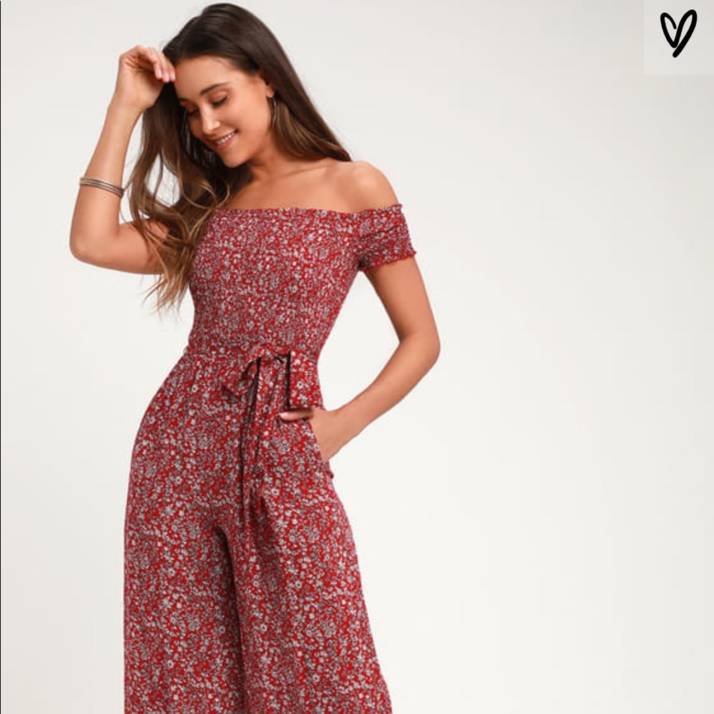 Beautiful floral jumpsuit from Lulus